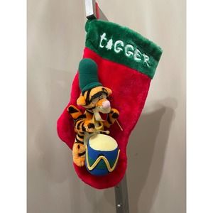 Disney 3D Tigger Drummer Christmas Stocking NWOT